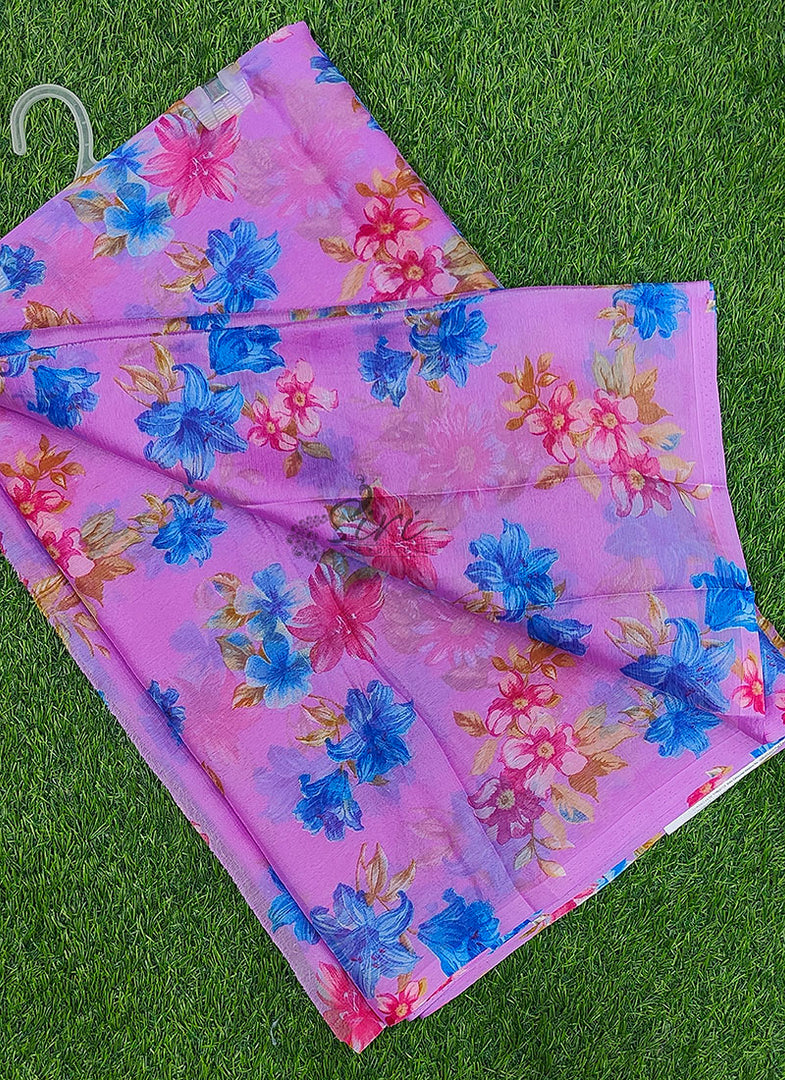 Exclusive Latest Garden Vareli Nara Chiffon Saree