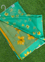 Load image into Gallery viewer, Beautiful Garden Fiona Border Nara Chiffon Saree
