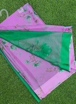 Load image into Gallery viewer, Beautiful Garden Fiona Border Nara Chiffon Saree
