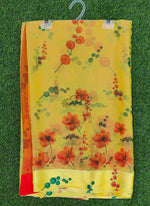 Load image into Gallery viewer, Beautiful Garden Fiona Border Nara Chiffon Saree
