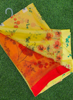Load image into Gallery viewer, Beautiful Garden Fiona Border Nara Chiffon Saree

