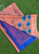 Load image into Gallery viewer, Beautiful Garden Fiona Border Nara Chiffon Saree
