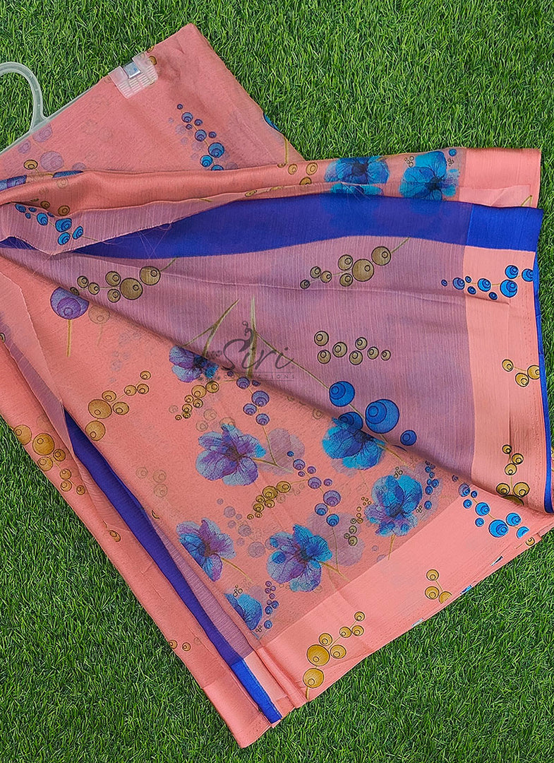 Beautiful Garden Fiona Border Nara Chiffon Saree