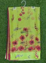 Load image into Gallery viewer, Beautiful Garden Fiona Border Nara Chiffon Saree
