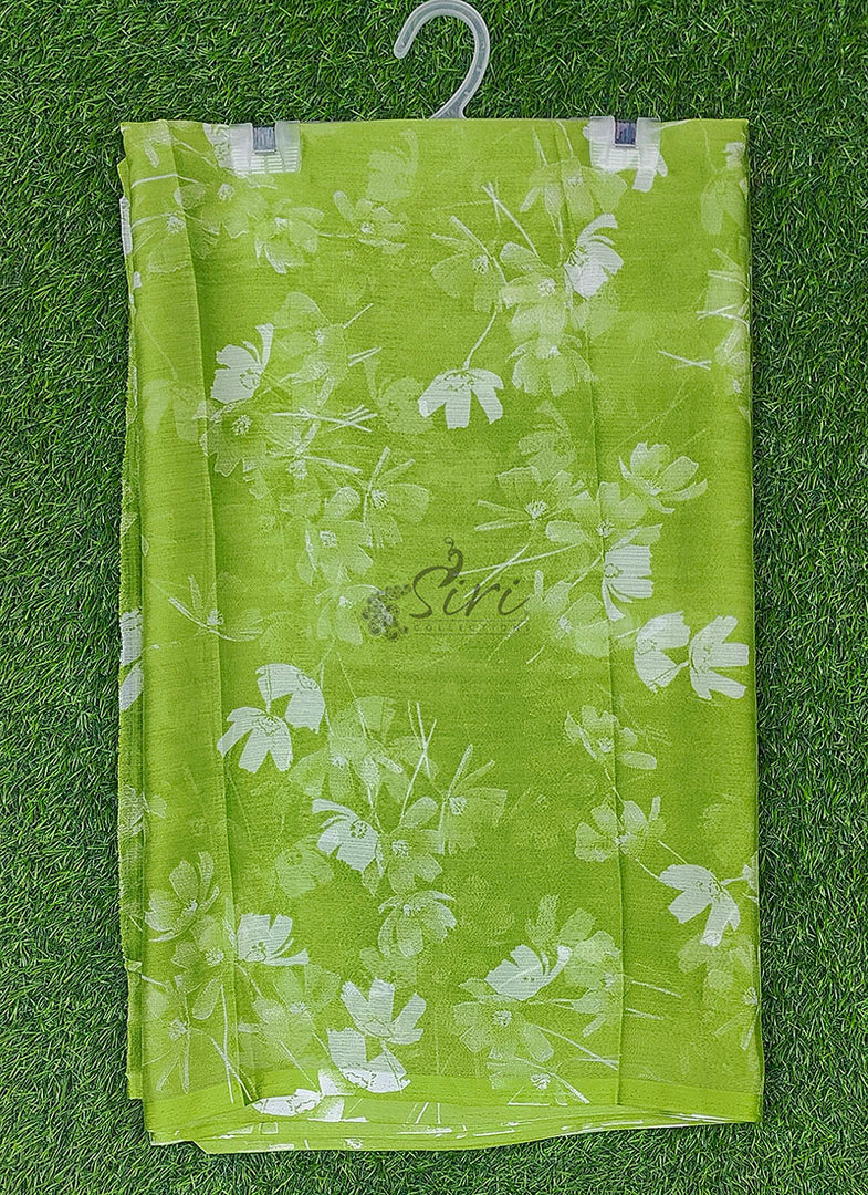 Latest Garden Vareli Printed Nara Chiffon Saree