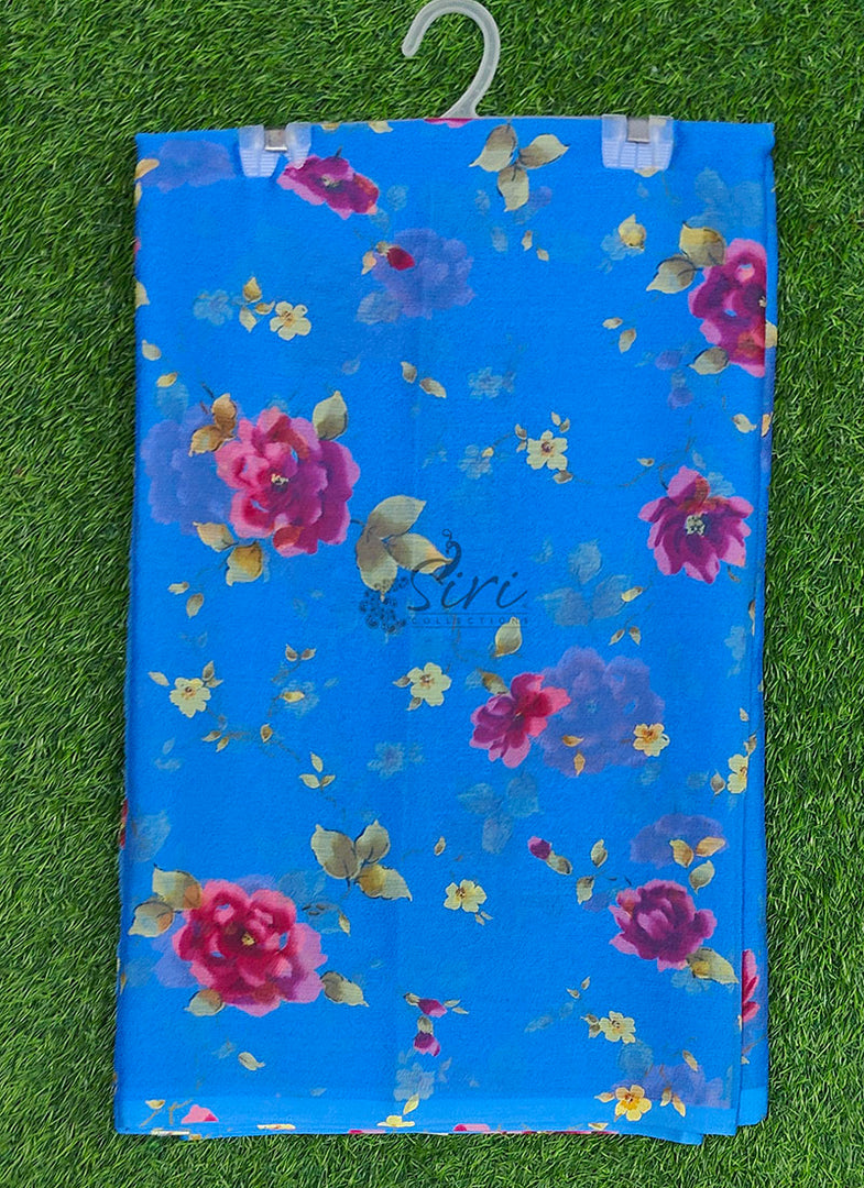 Exclusive Garden Vareli Printed Nara Chiffon Saree
