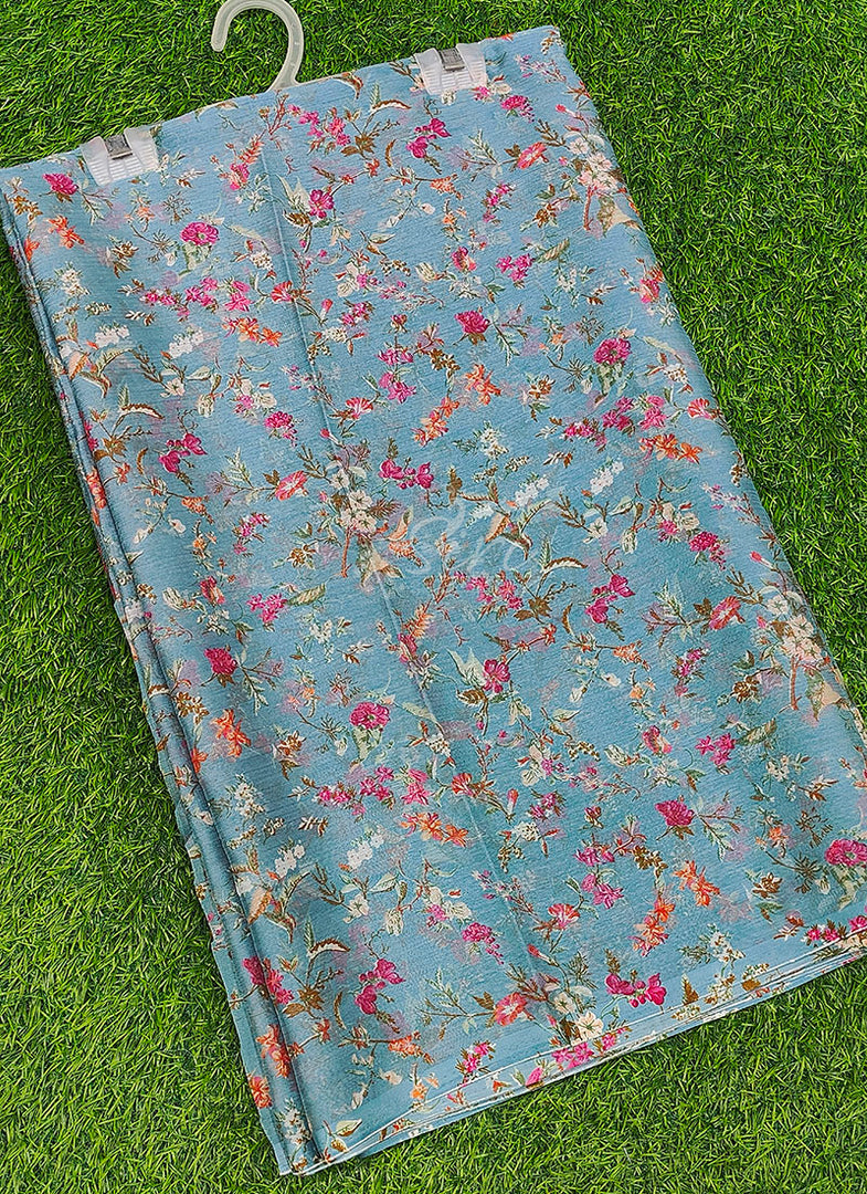 Latest Garden Vareli Printed Nara Chiffon Saree