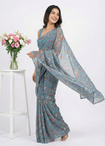 Load image into Gallery viewer, Latest Garden Vareli Printed Nara Chiffon Saree