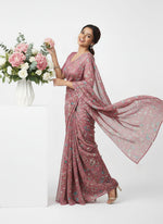 Load image into Gallery viewer, Latest Garden Vareli Printed Nara Chiffon Saree
