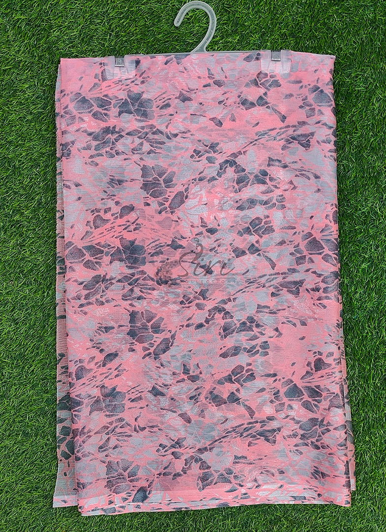 Exclusive Garden Vareli Printed Nara Chiffon Saree