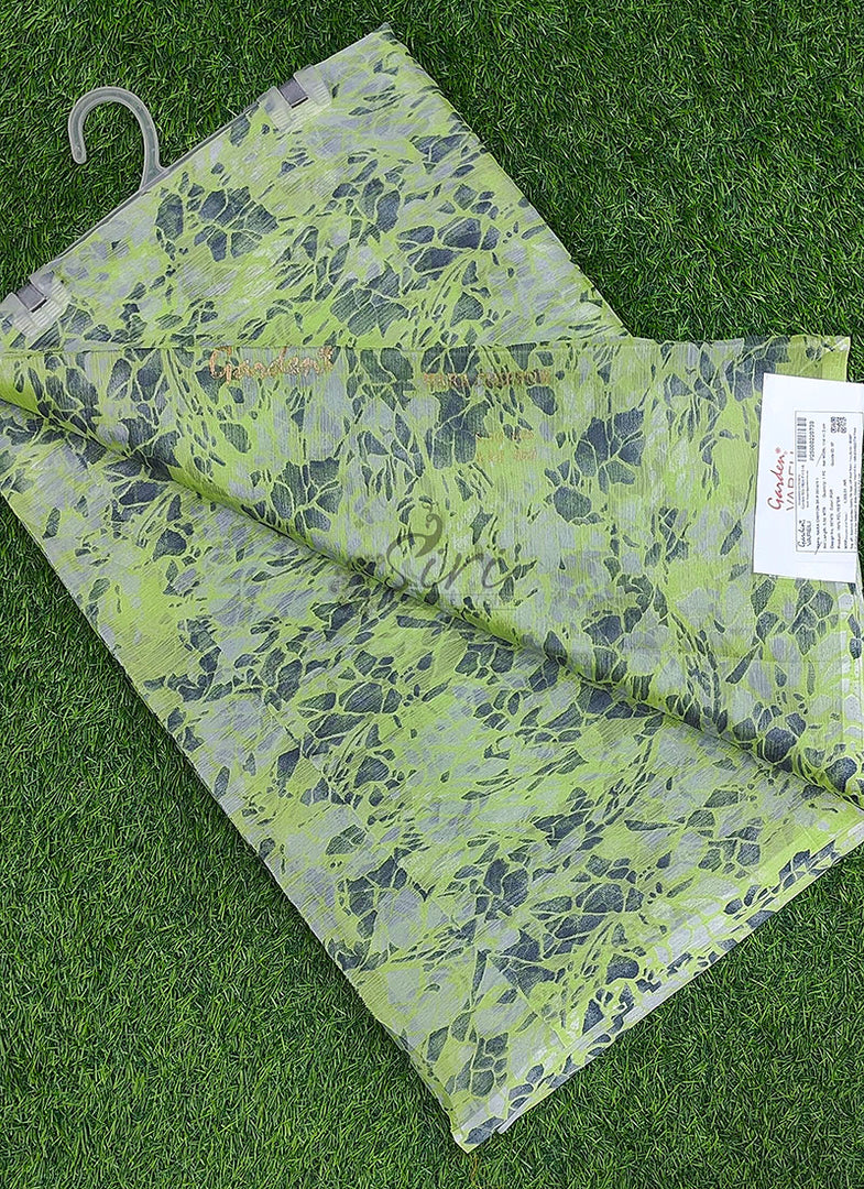 Exclusive Garden Vareli Printed Nara Chiffon Saree