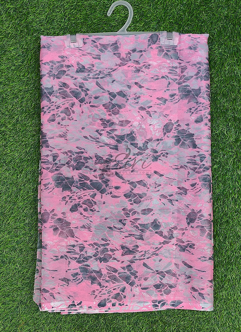 Exclusive Garden Vareli Printed Nara Chiffon Saree