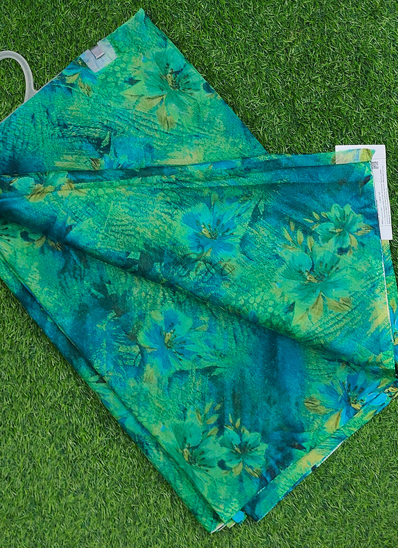 Latest Garden Vareli Printed Nara Chiffon Saree