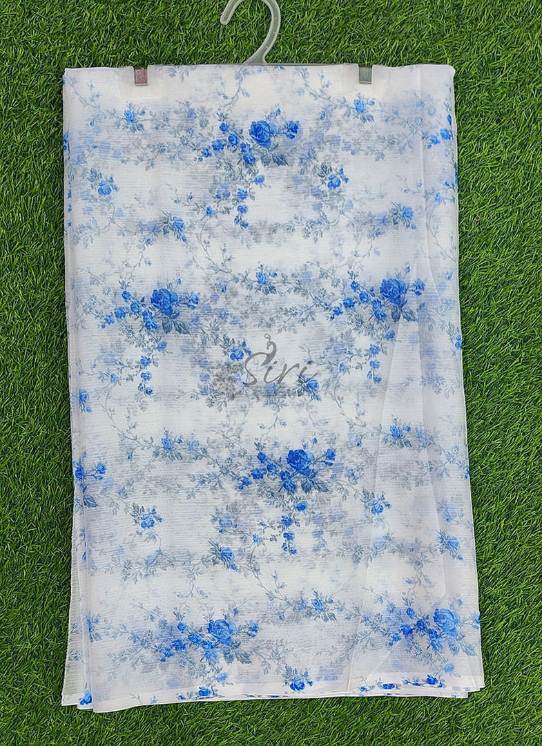 Beautiful Garden Vareli Printed Nara Chiffon Saree