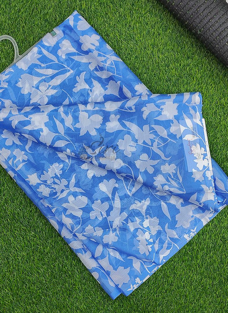 Beautiful Garden Vareli Printed Nara Chiffon Saree