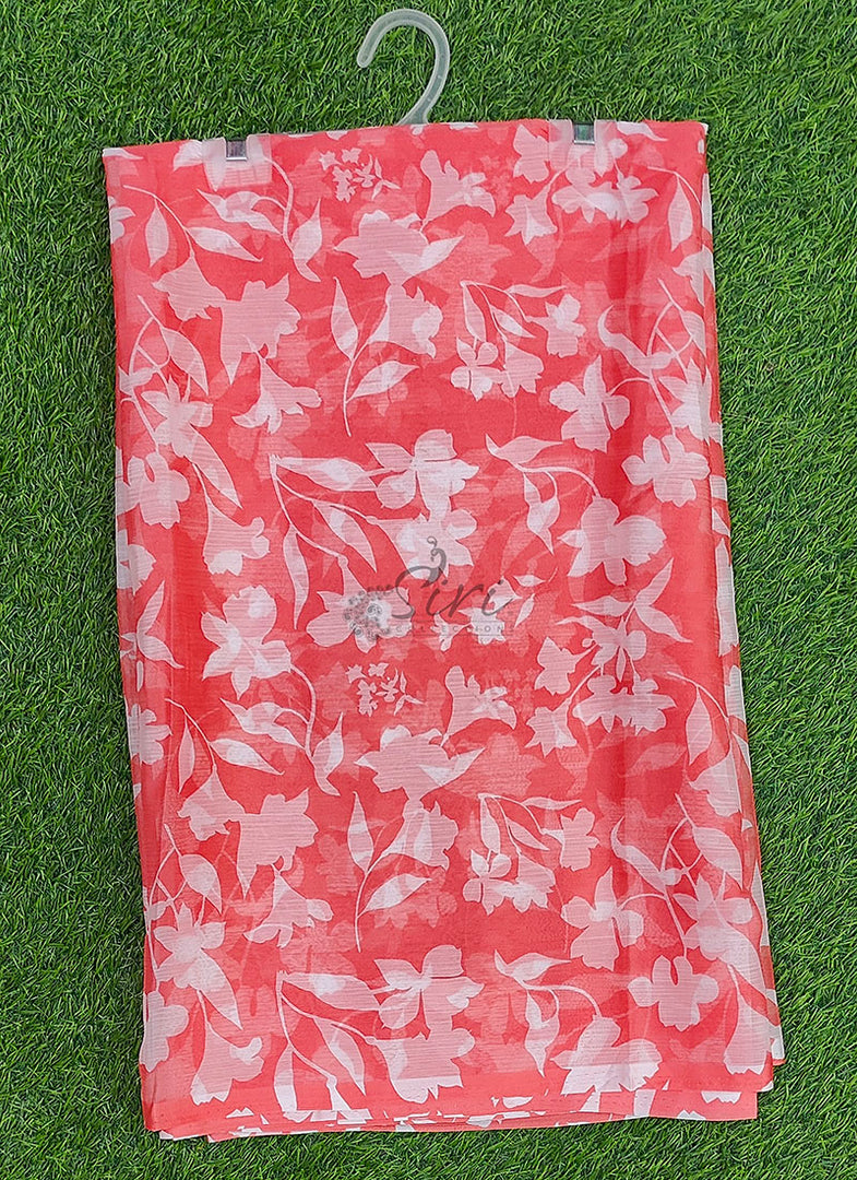 Beautiful Garden Vareli Printed Nara Chiffon Saree
