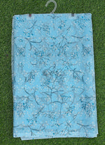 Load image into Gallery viewer, Garden Vareli Pale Blue Floral Nara Chiffon Saree

