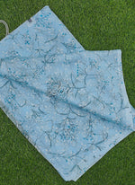 Load image into Gallery viewer, Garden Vareli Pale Blue Floral Nara Chiffon Saree
