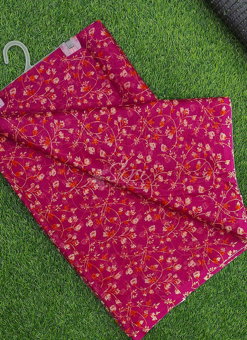 Garden Vareli Floral Print Nara Chiffon Saree
