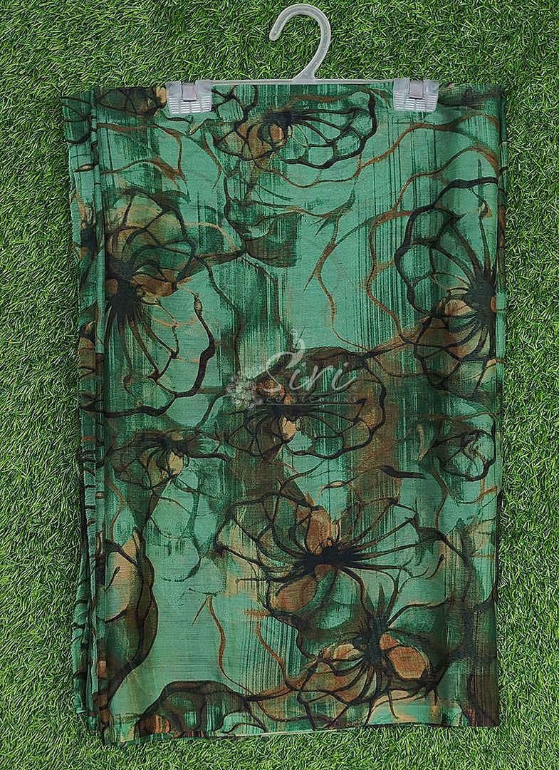 Latest Garden Vareli Printed Nara Chiffon Saree