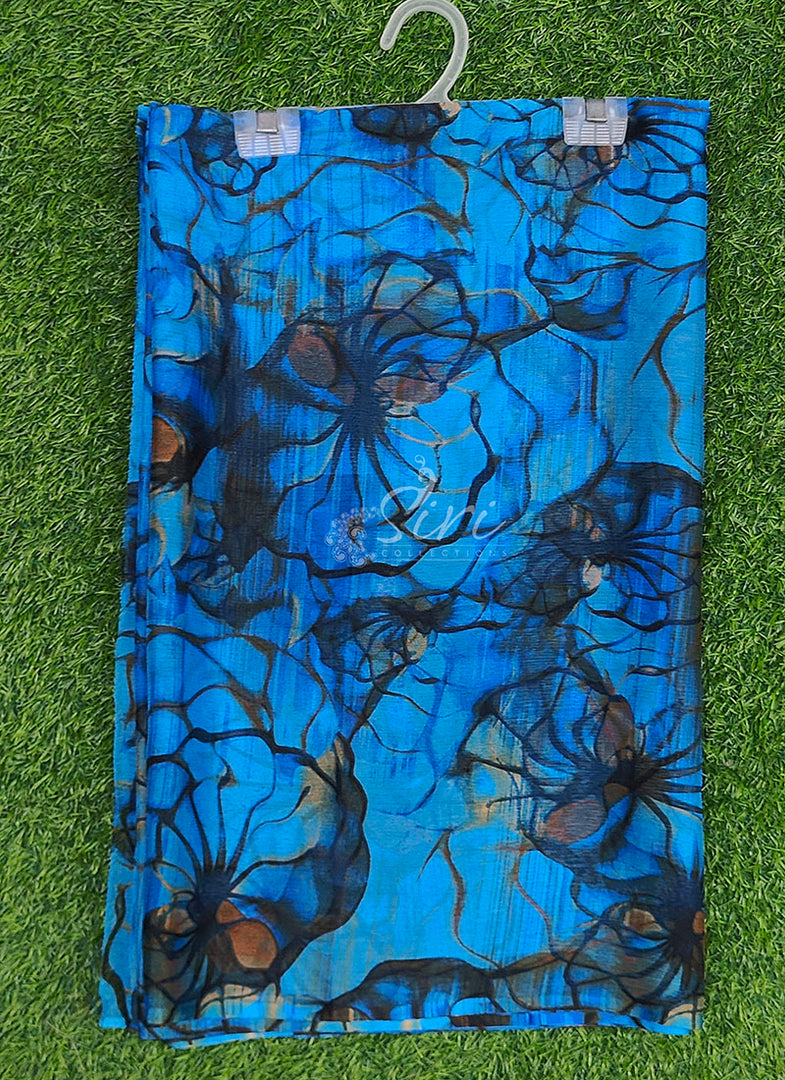Latest Garden Vareli Printed Nara Chiffon Saree