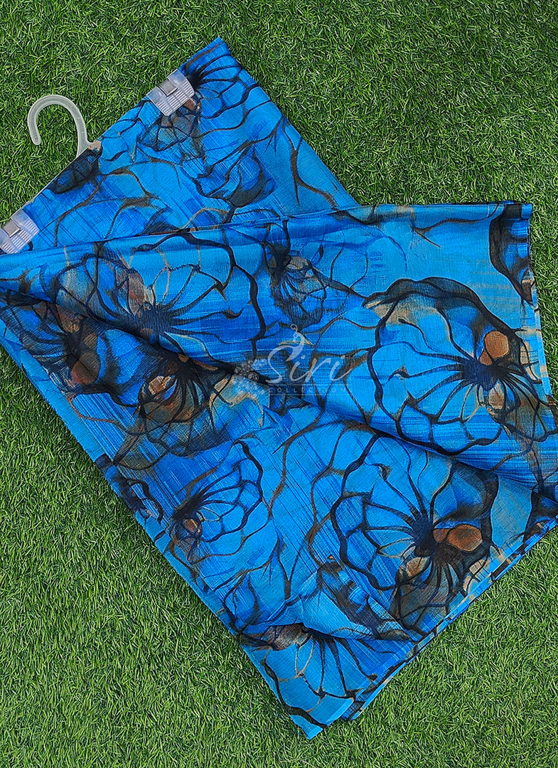 Latest Garden Vareli Printed Nara Chiffon Saree