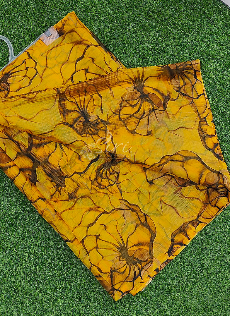 Latest Garden Vareli Printed Nara Chiffon Saree