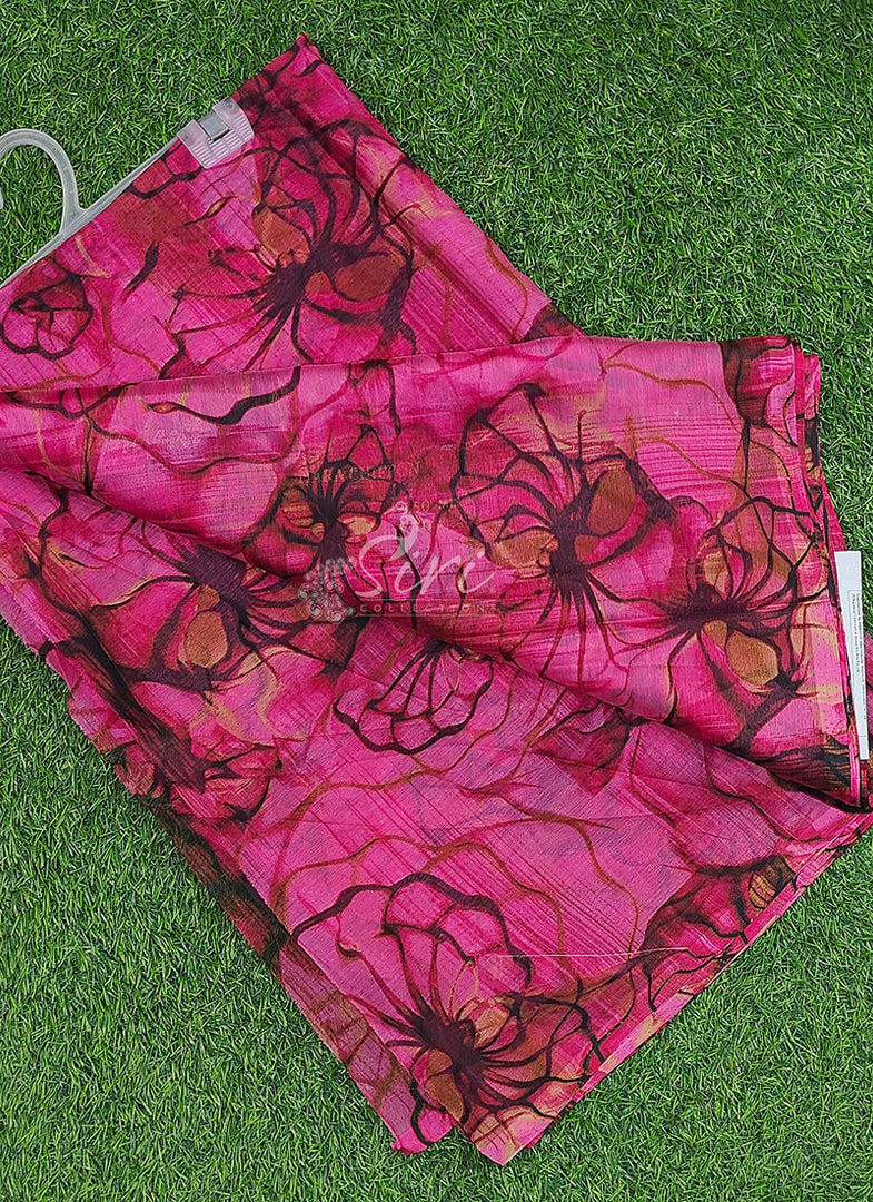 Latest Garden Vareli Printed Nara Chiffon Saree