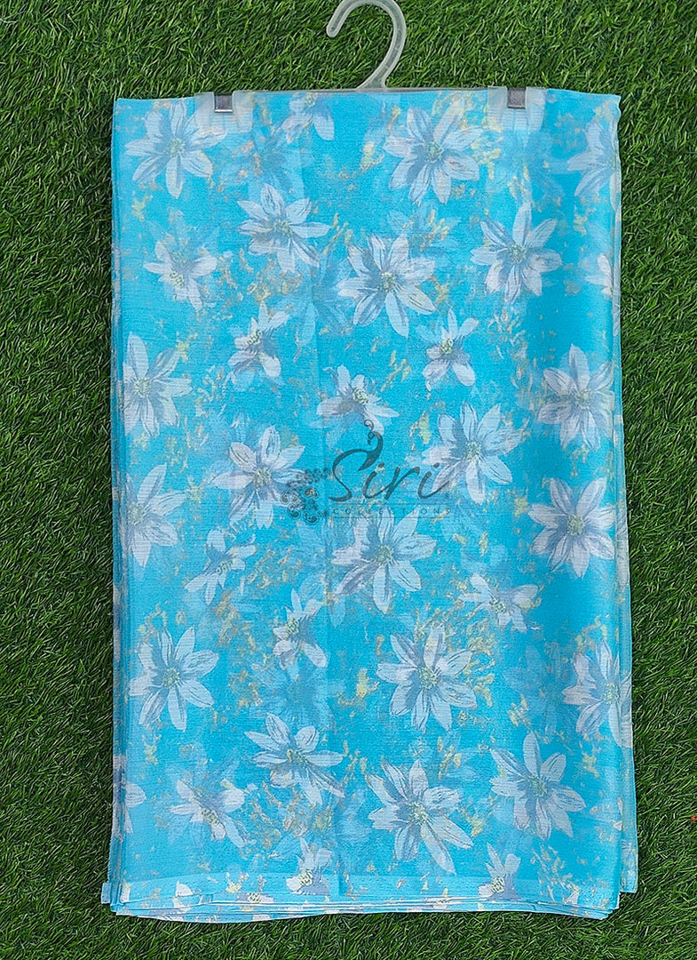 Beautiful Garden Vareli Printed Nara Chiffon Saree