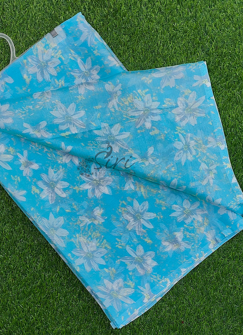 Beautiful Garden Vareli Printed Nara Chiffon Saree