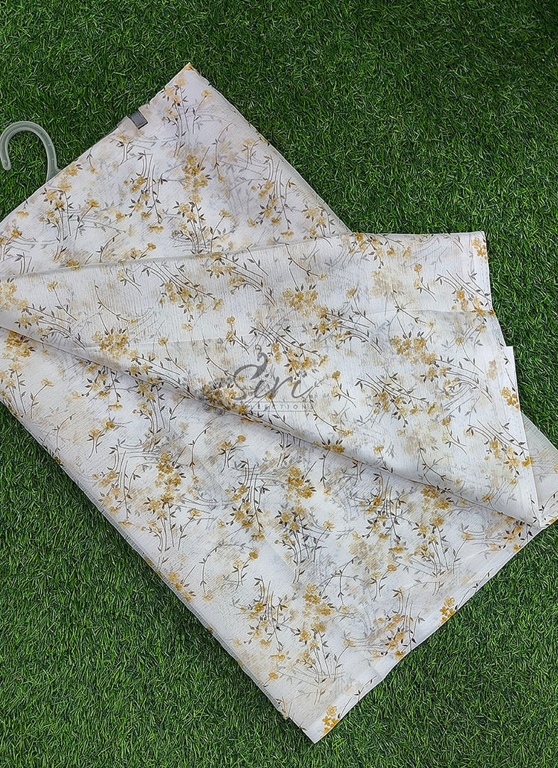 Latest Garden Vareli Printed Nara Chiffon Saree