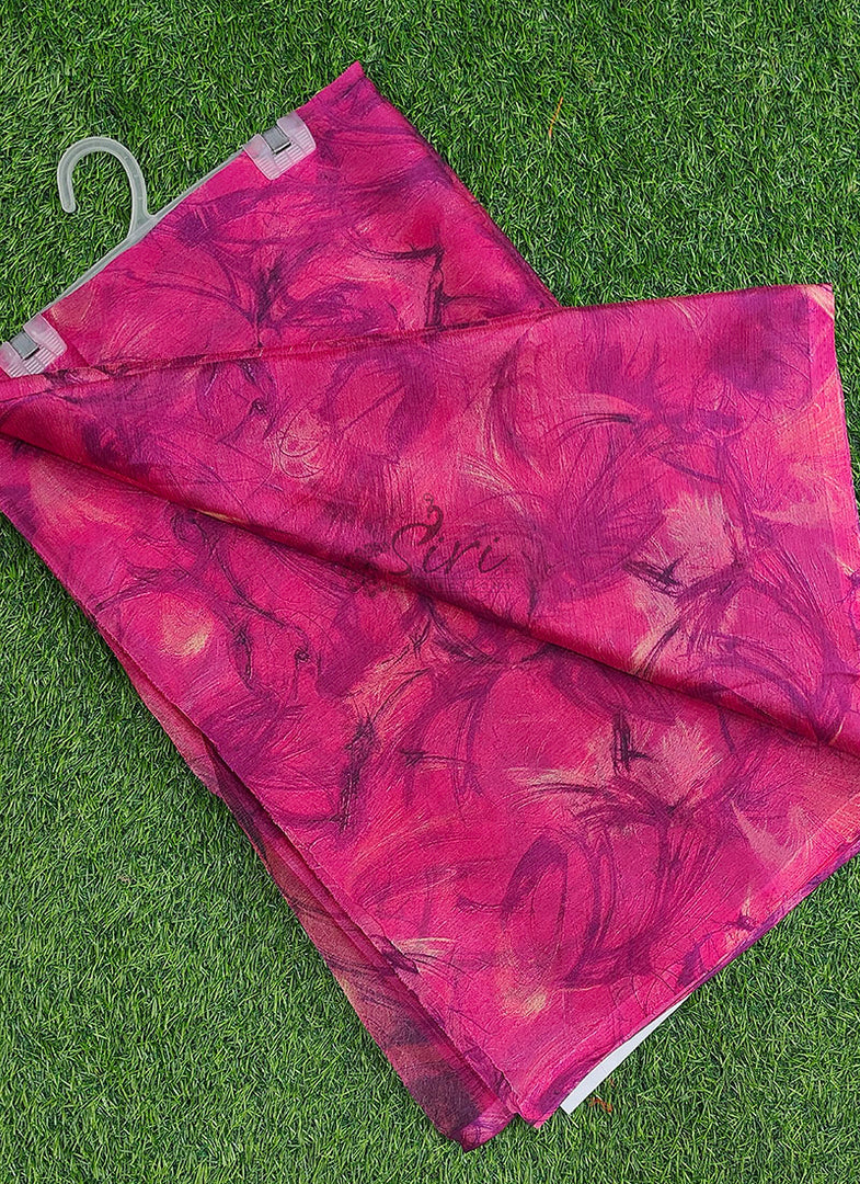 Latest Garden Vareli Printed Nara Chiffon Saree