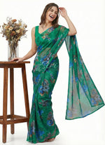 Load image into Gallery viewer, High Quality Garden Vareli Printed Nara Chiffon Saree
