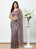Load image into Gallery viewer, Latest Garden Vareli Printed Nara Chiffon Saree
