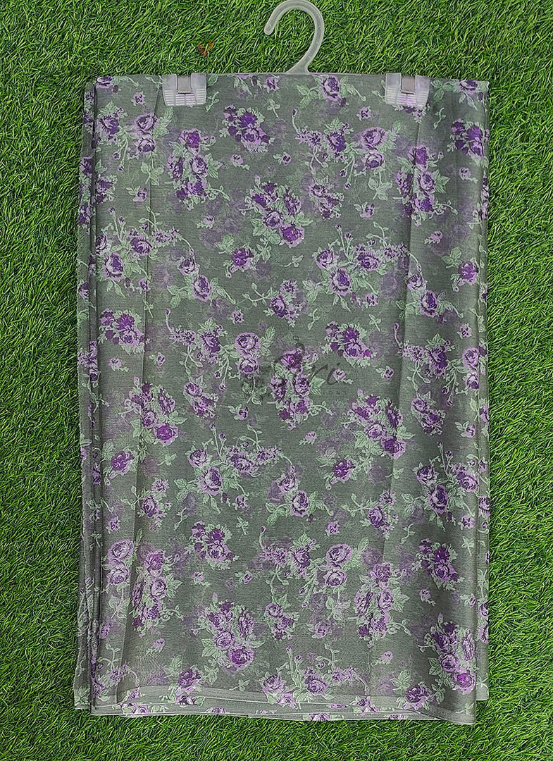Latest Garden Vareli Printed Nara Chiffon Saree