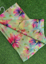 Load image into Gallery viewer, Latest Garden Vareli Printed Nara Chiffon Saree
