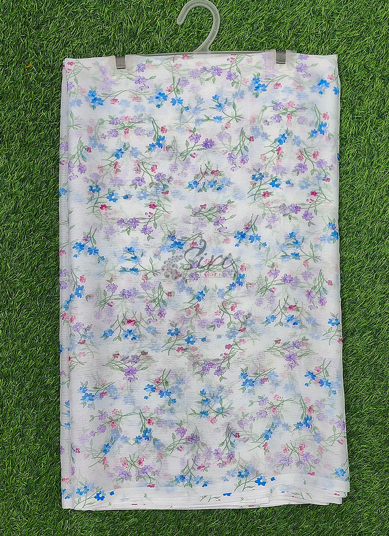 Latest Garden Vareli Printed Nara Chiffon Saree