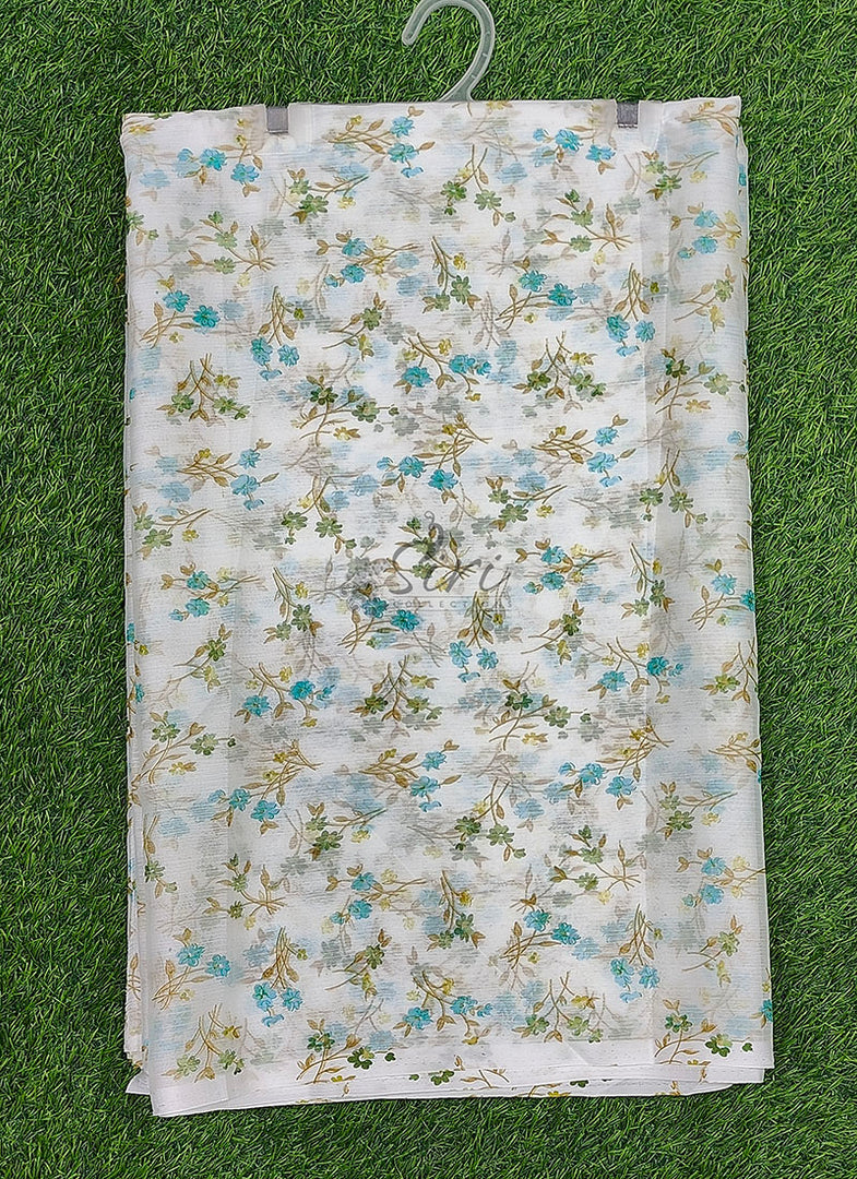Latest Garden Vareli Printed Nara Chiffon Saree