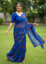 Load image into Gallery viewer, High Quality Garden Vareli Printed Nara Chiffon Saree
