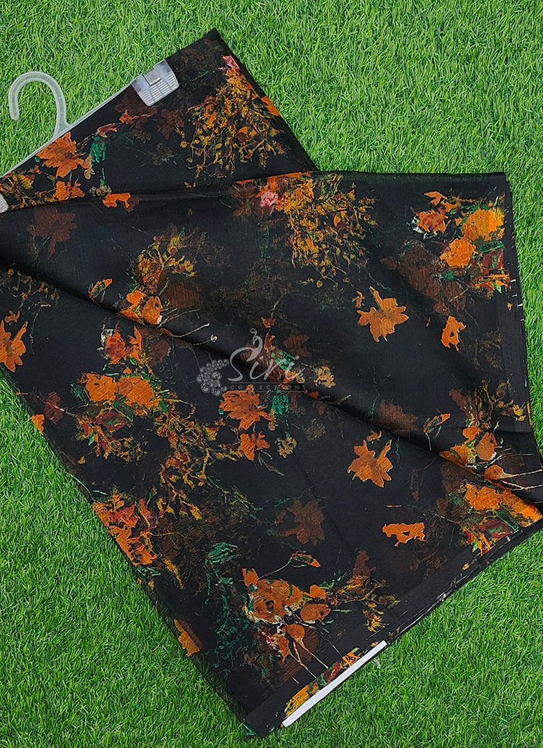 Latest Garden Vareli Printed Nara Chiffon Saree