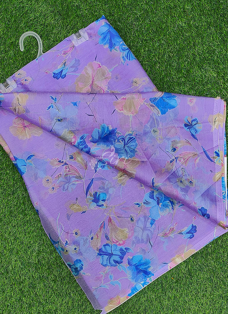 Latest Garden Vareli Printed Nara Chiffon Saree