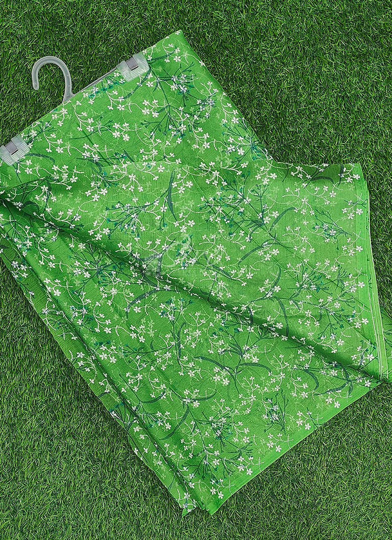 Latest Garden Vareli Printed Nara Chiffon Saree