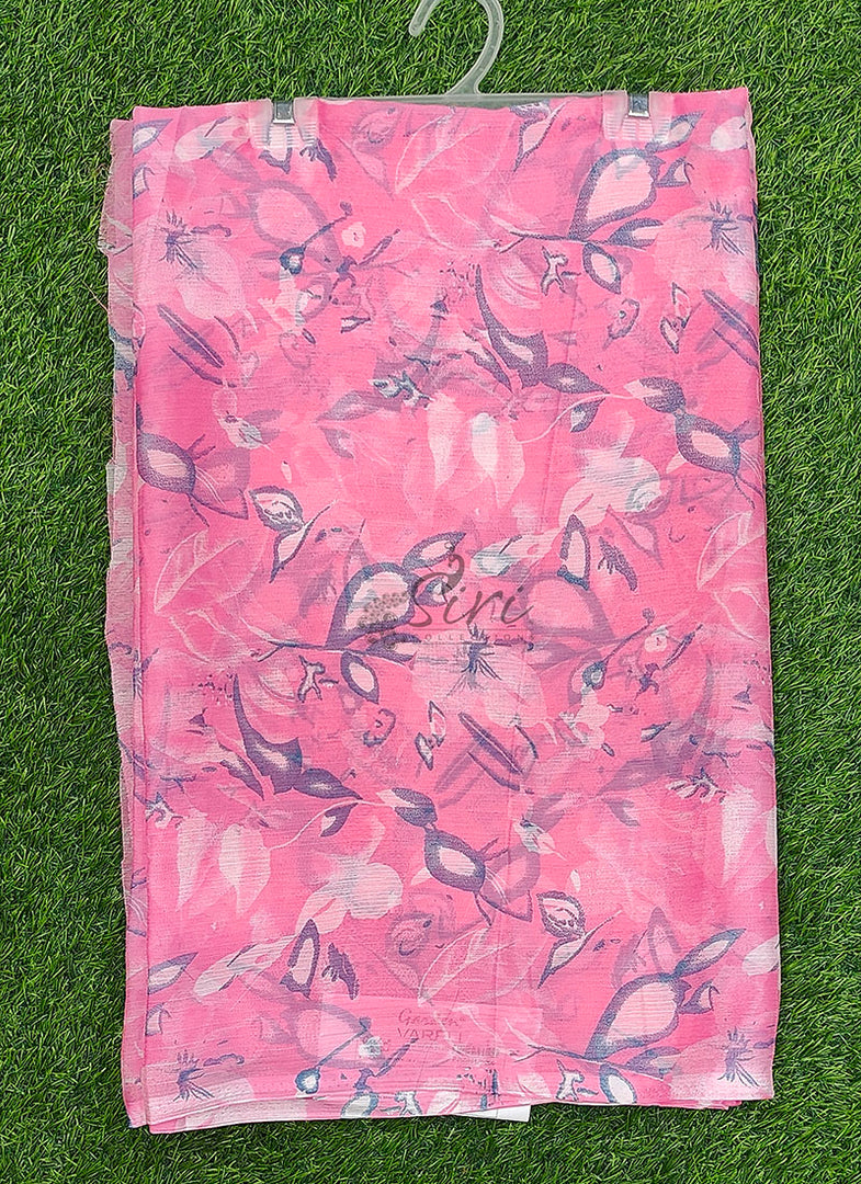 Latest Garden Vareli Printed Nara Chiffon Saree