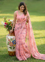 Load image into Gallery viewer, High Quality Garden Vareli Printed Nara Chiffon Saree