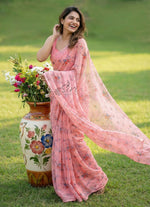 Load image into Gallery viewer, High Quality Garden Vareli Printed Nara Chiffon Saree