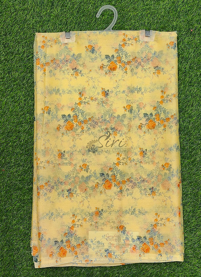 Latest Garden Vareli Printed Nara Chiffon Saree