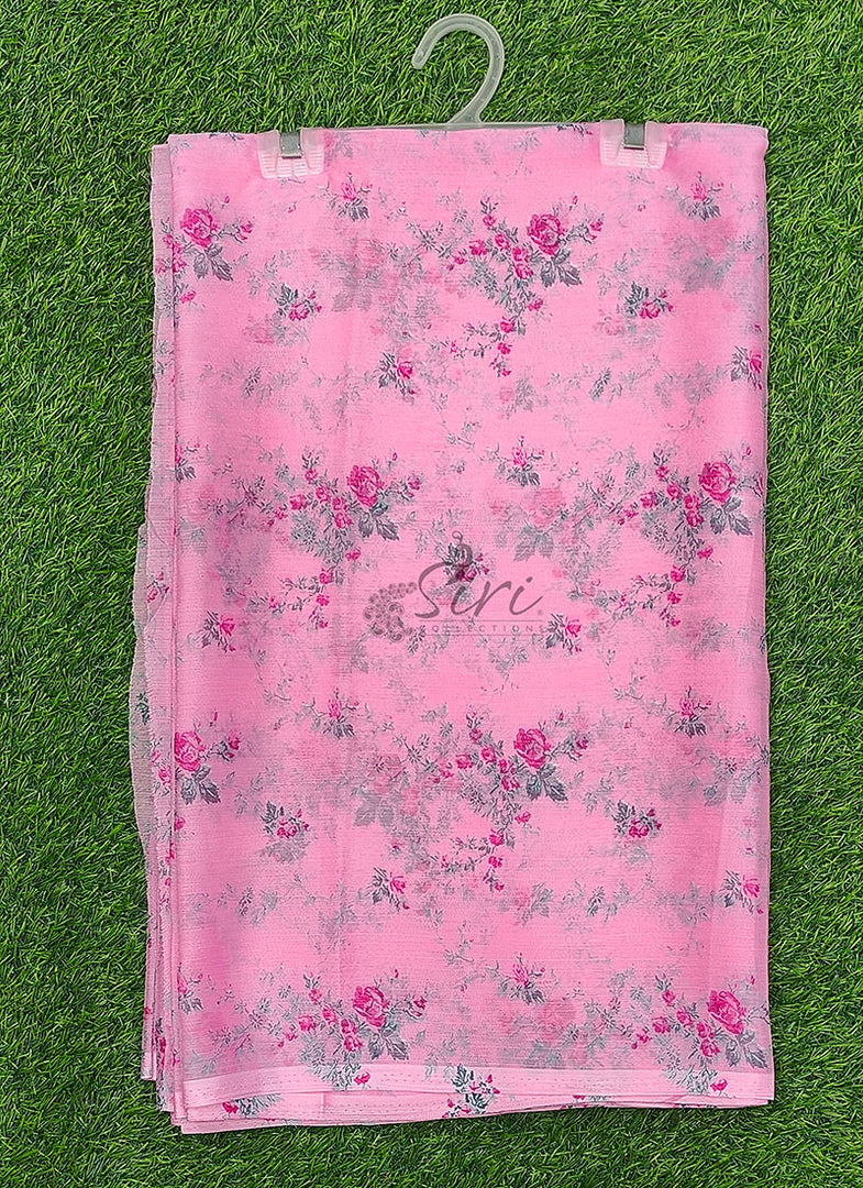 Latest Garden Vareli Printed Nara Chiffon Saree