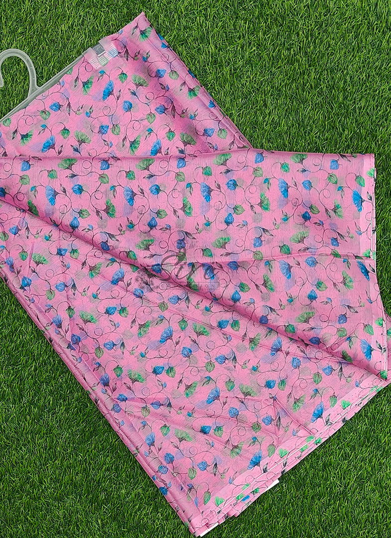 Latest Garden Vareli Printed Nara Chiffon Saree