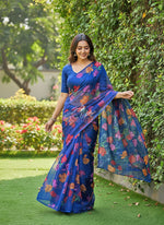 Load image into Gallery viewer, High Quality Garden Vareli Printed Nara Chiffon Saree

