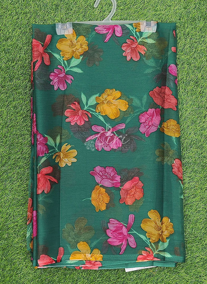 Latest Garden Vareli Printed Nara Chiffon Saree